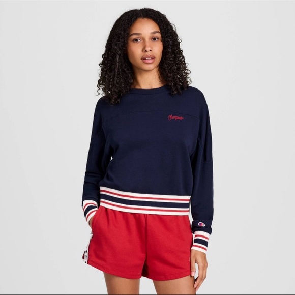 Champion Sweaters - Champion Women's French Terry Sweatshirt - Navy XS, L & XXL
